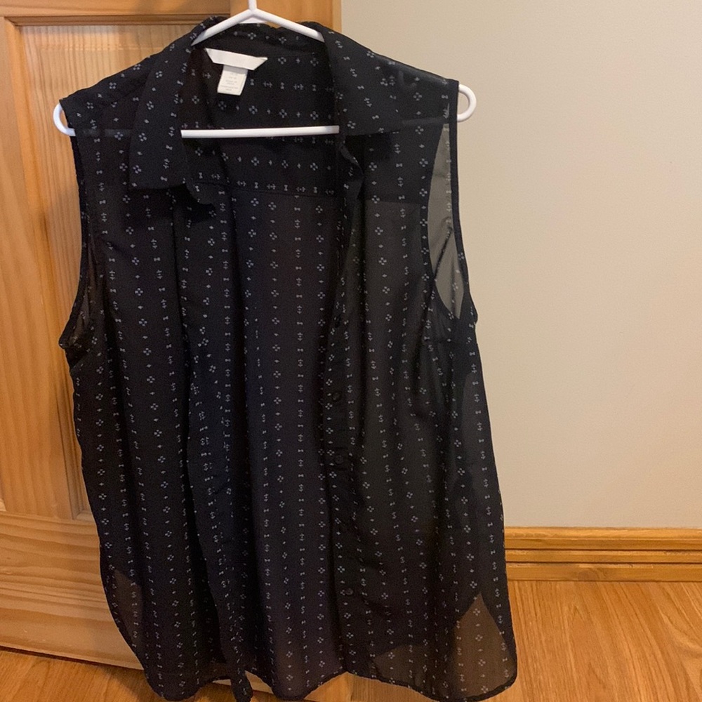 Ladies H&M button up sleeveless
